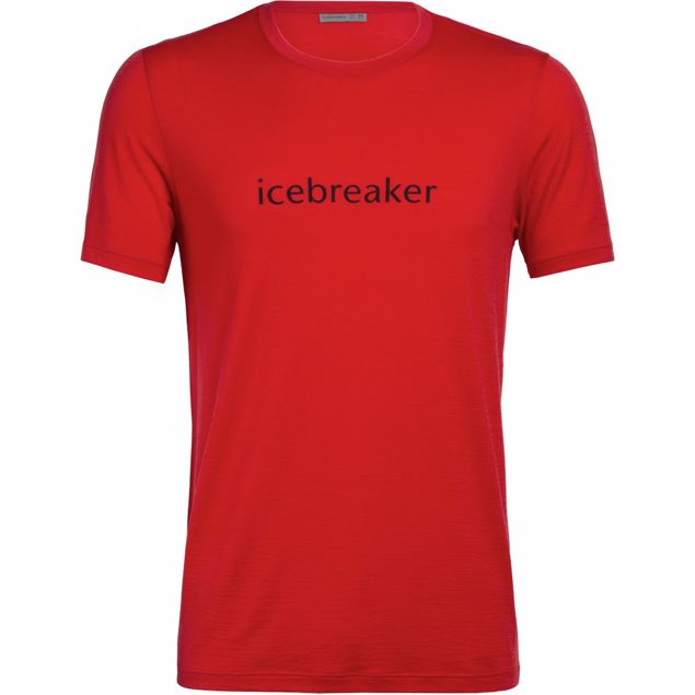 Icebreaker  Mens Icebreaker Logo SS Crewe Icebreaker Wordmark
