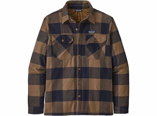 Patagonia Men`s Insulated Organic Cotton Mw Fjord Flannel Shirt